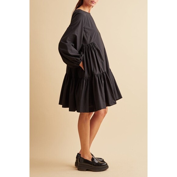 Merlette X Tomorrowland Byward Mini Dress Ruffle Swing Cotton Resort XS 279980 - Picture 4 of 8